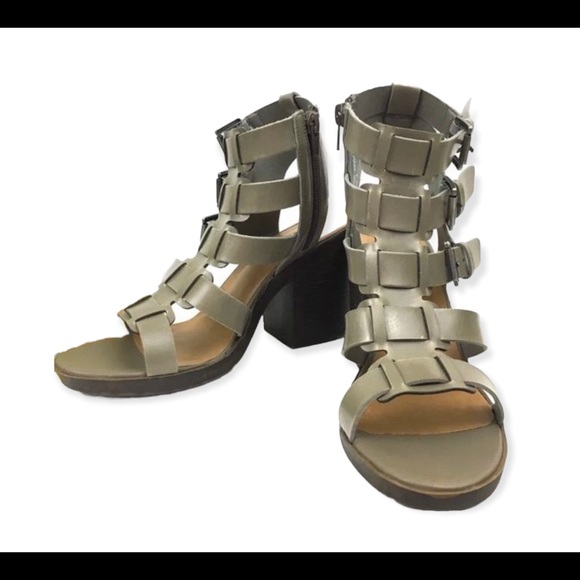 Rampage Jeana gray gladiator heel sandals - Picture 5 of 12